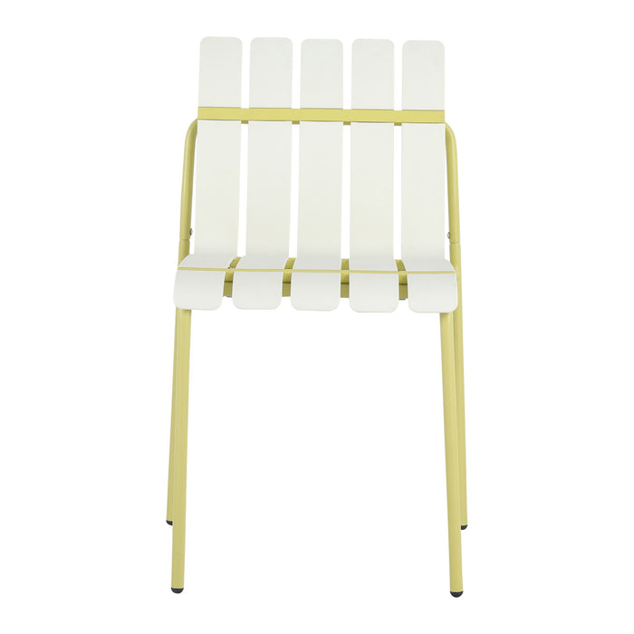 4 Piece Set Of Modern Color Block Designed Single Chairs