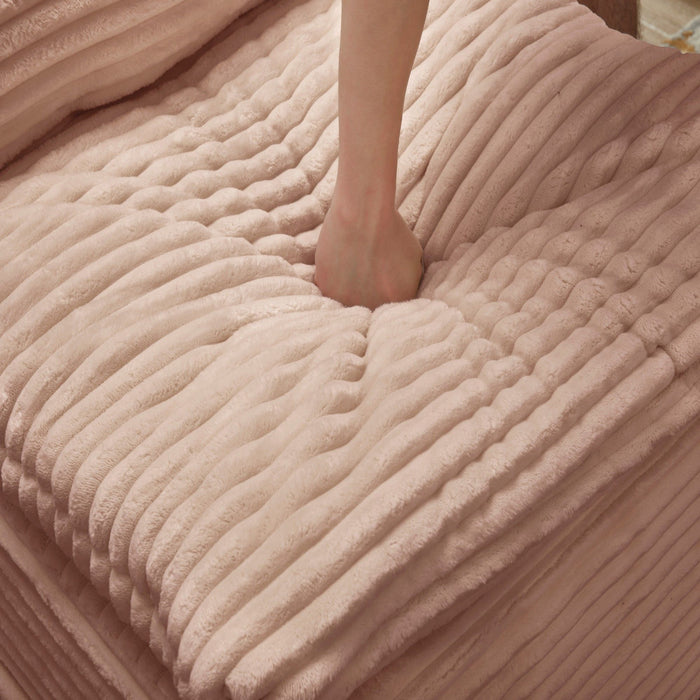 Multi Functional Sectional Sofa Bed With Independent Chaise Lounge And Functional Blanket