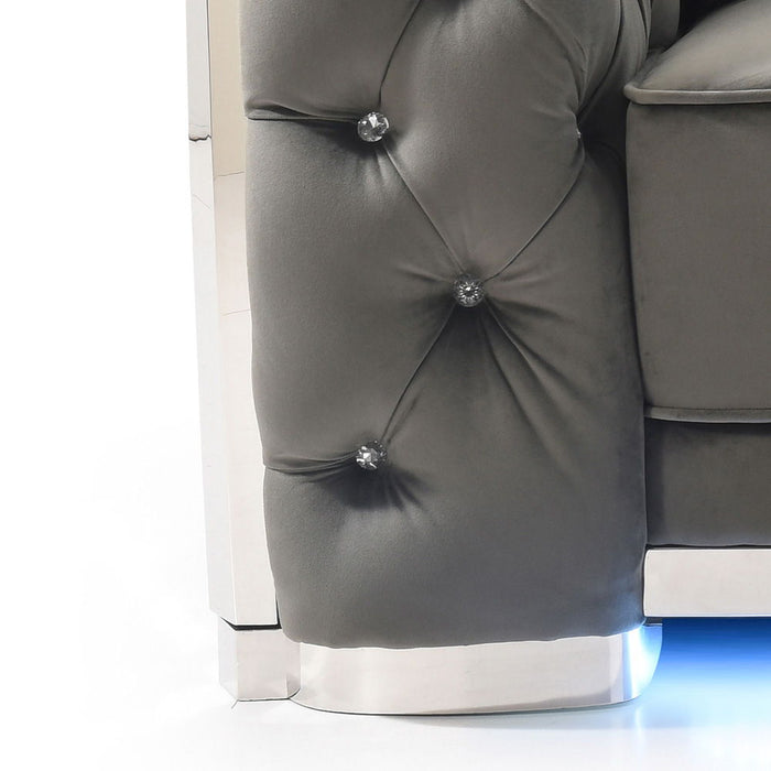 Loveseat With Flared Arms