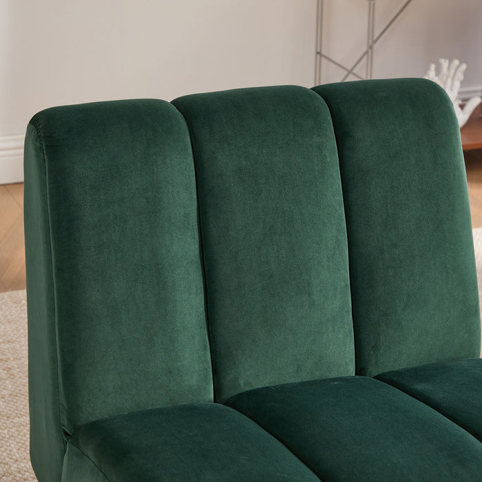 Upholstered Armless Chair For Living Room