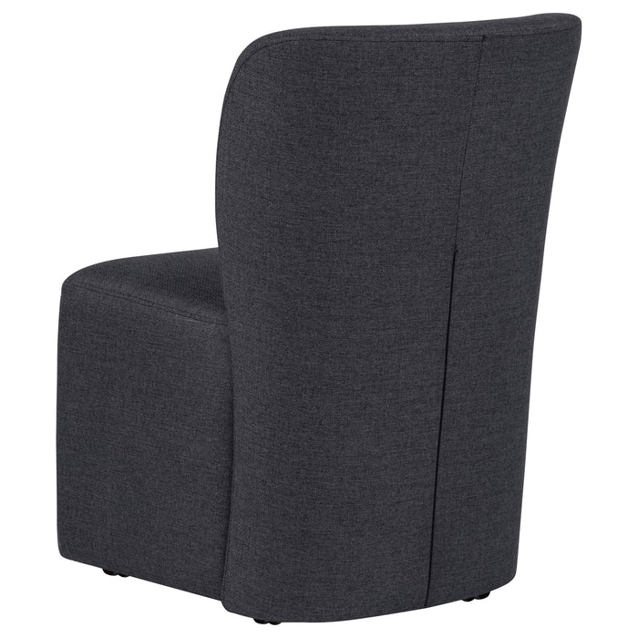 Jaelynn Upholstered Parsons Dining Side Chair Charcoal (Set of 2)