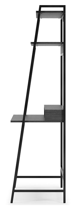 Yarlow - Home Office Desk and Shelf - Black