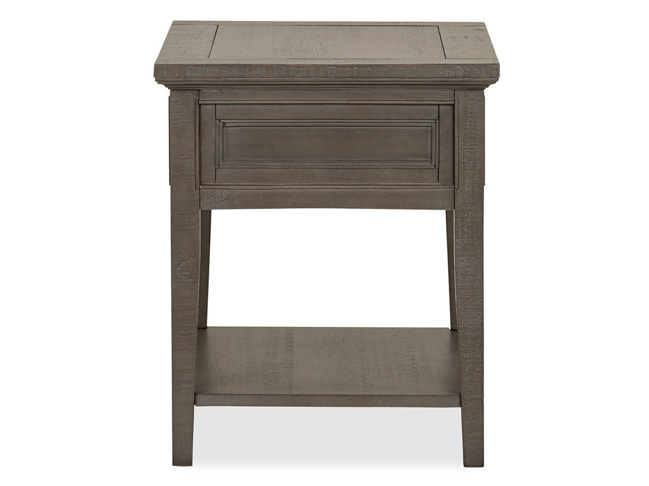 Paxton Place - Rectangular End Table - Dovetail Gray