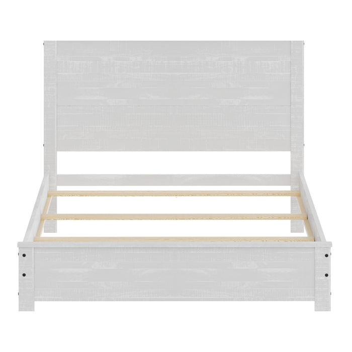Albany - Bed Frame With Headboard, Heavy Duty Modern Rustic Design