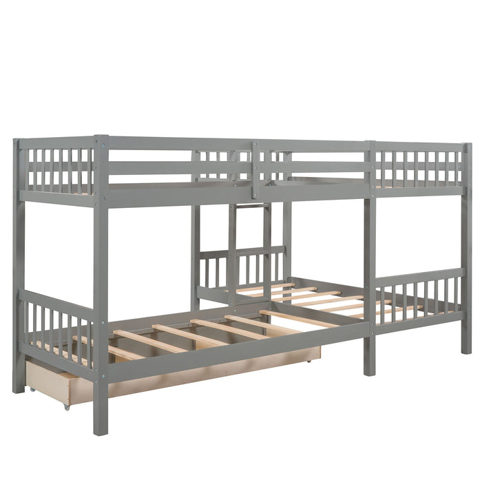 L Shaped Bunk Bed With Drawers