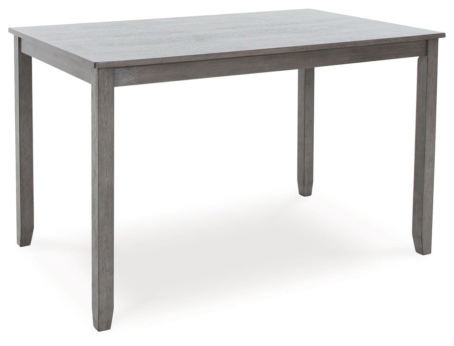 Caitbrook - Rect Drm Counter Table Set (Set of 7) - Gray