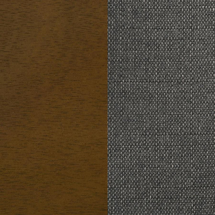 Alfredo - Upholstered Dining Bench - Gray And Natural Walnut