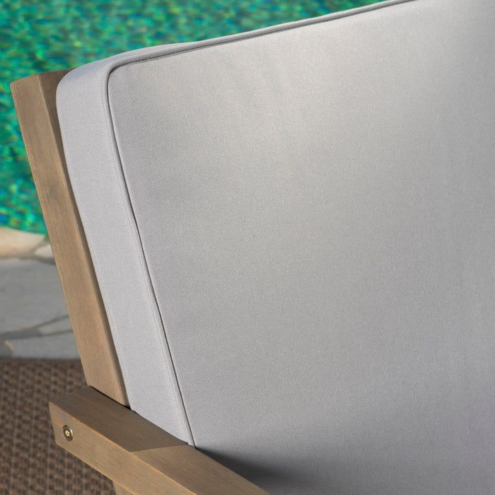 Celestaria - 3 Piece Outdoor Chat Set With Adirondack Chairs, Cushions And Side Table