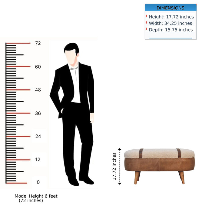 Buffalo - Boucle Nordic Bench - Tan