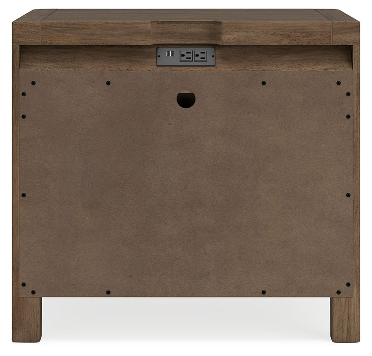 Cabalynn - Two Drawer Night Stand - Light Brown