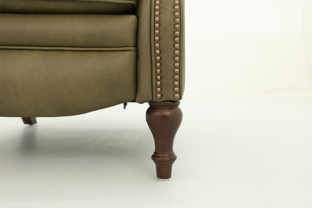 Kendall - Recliner Push Thru The Arm - Oasis-Olive