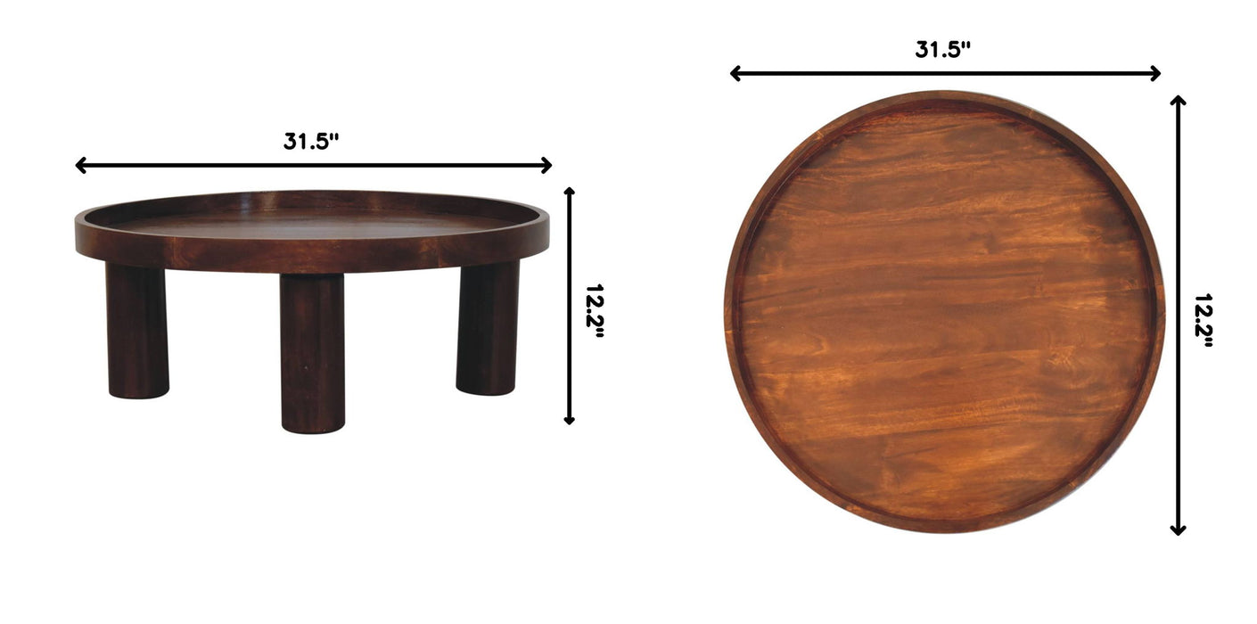 Crescent Coffee Table - Chestnut