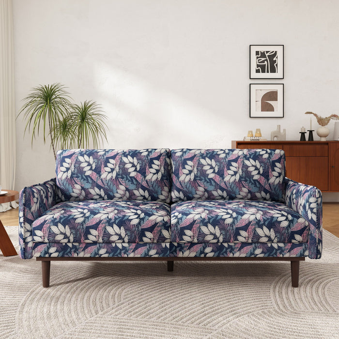 2 Seater Loveseat Sofa With Spacious Seating Area