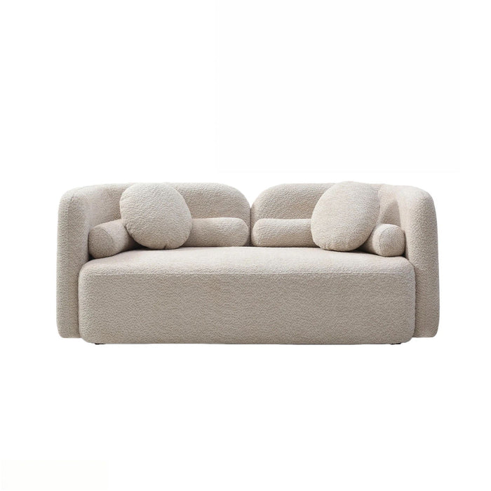2 Seater Sofa Couch For Living Room - Light Beige