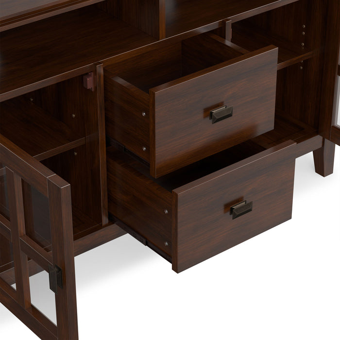 Artisan - TV Media Stand, Handcrafted - Russet Brown
