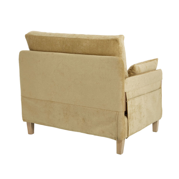 Mid Century Modern Foldable Sofa Bed, 3 In 1 Convertible Sleeper With 3 Pillows