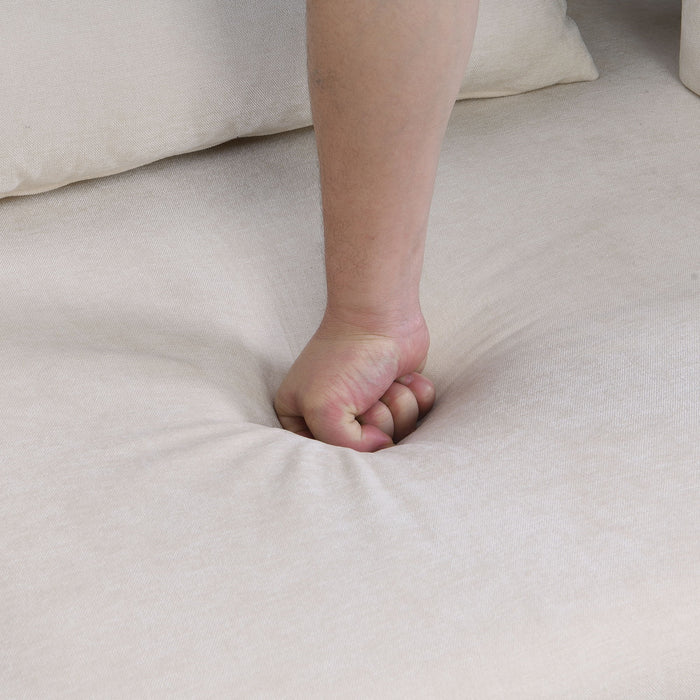 Modern Oversized Armchair With Soft Cushion For Living Room