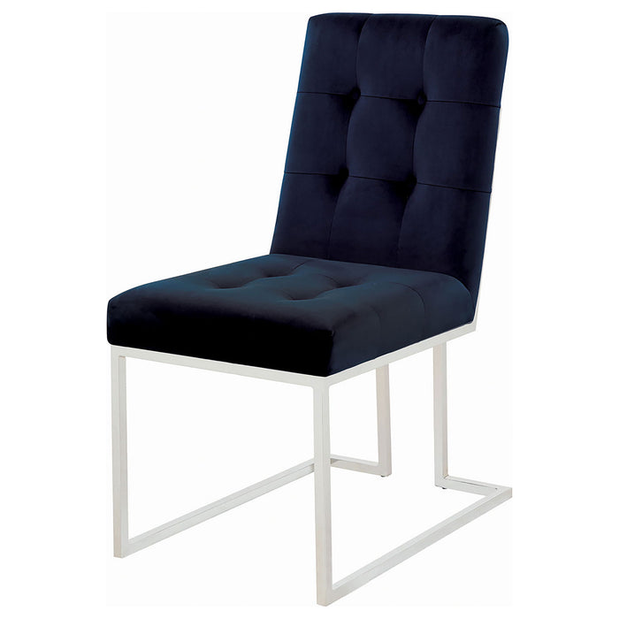 Tufted Back Upholstered Dining Chair (Set of 2)