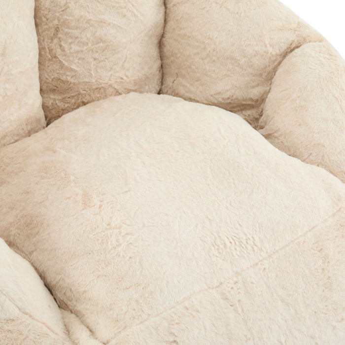 Albi - Indoor Cozy Armchair Style Bean Bag - Beige