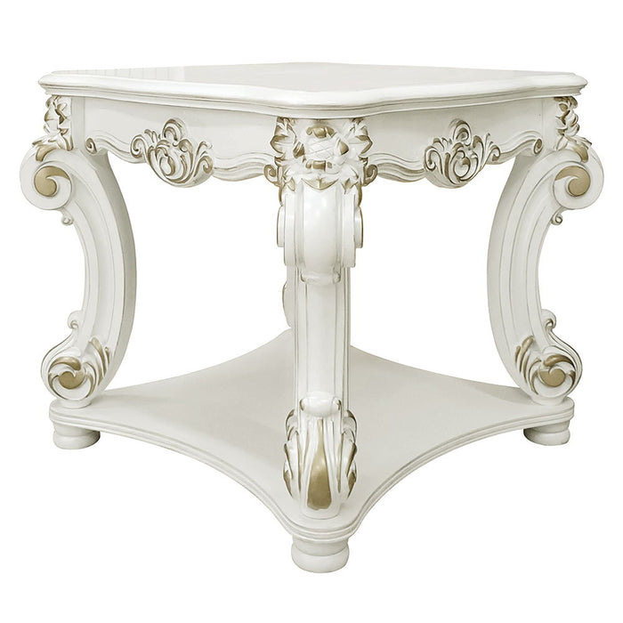 Vendome - 31" End Table - Antique Pearl