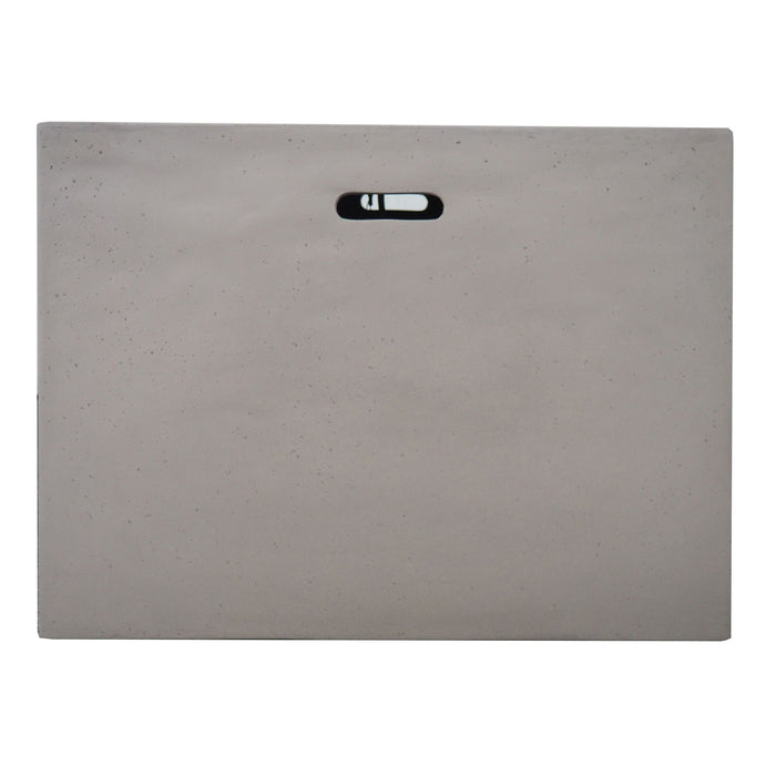 Outdoor Patio Square Gas Burning Concrete Fire Pit 40,000 Btu