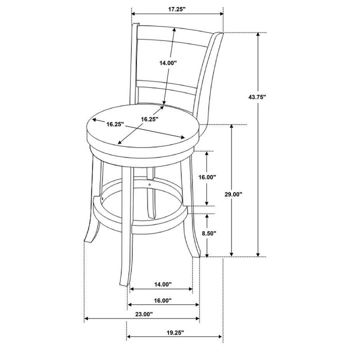 Broxton - Upholstered Swivel Stools (Set of 2)