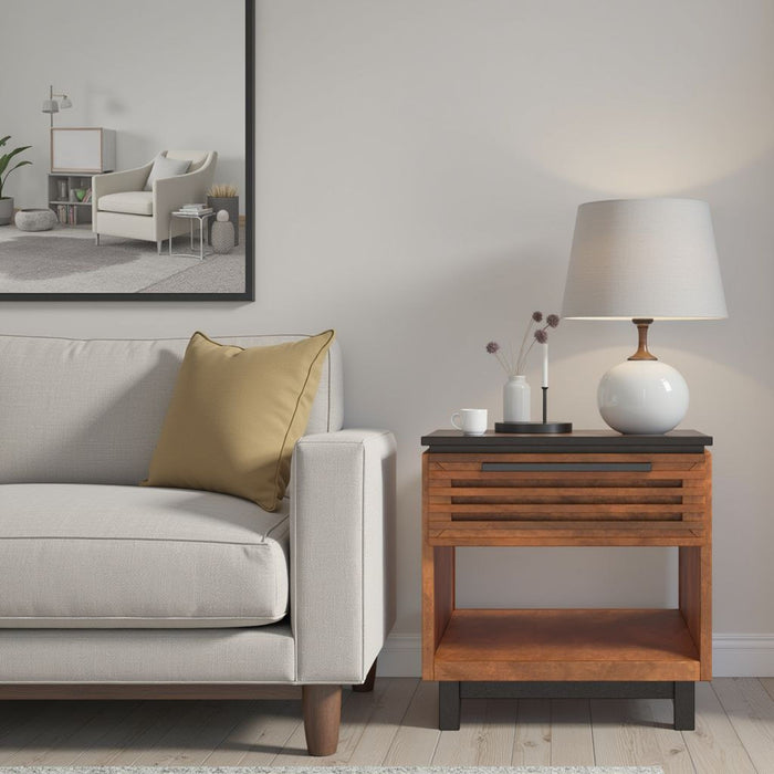 Graceland - Side Table, Fully Assembled - Black, Bourbon