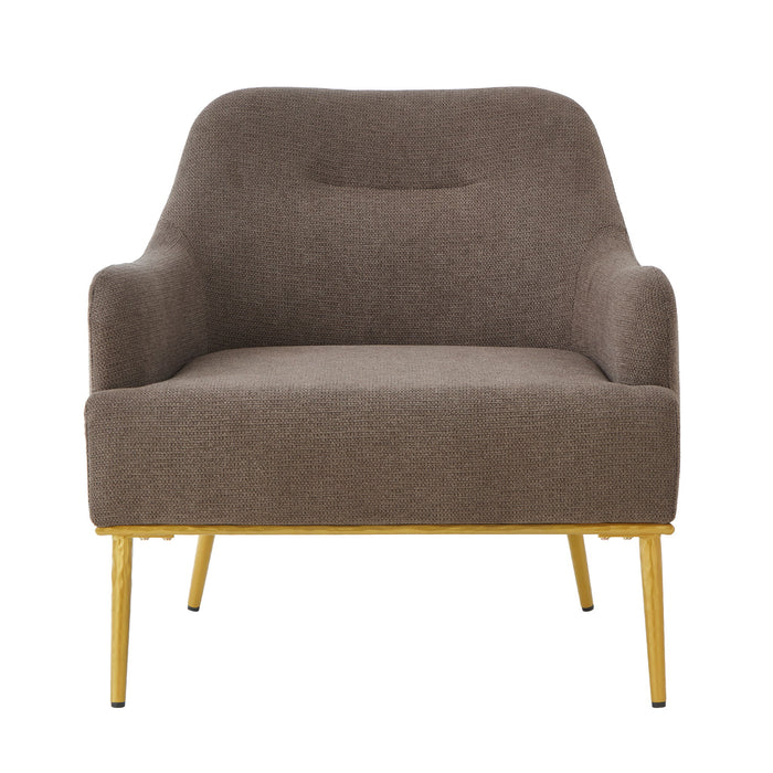 Modern Elegance Accent Chair With Curved Backrest