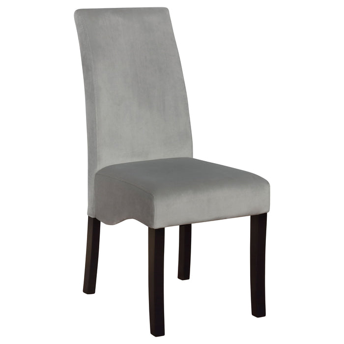 Wendell - 7 Piece Dining Set With Pedestal Table And Chairs - Gray