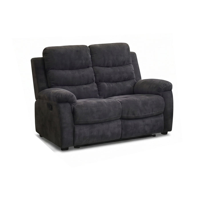2 Seat Manual Recliner Loveseat With 150° Deep Recline, For Small Living Spaces - Dark Gray