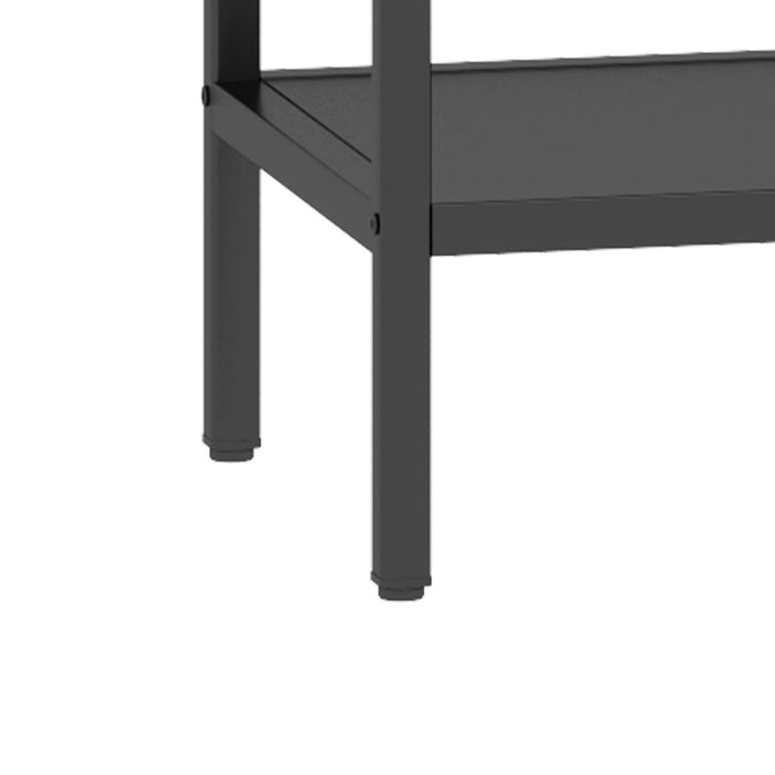 Modern Cube Storage Shelf With 4 Compartments & Metal Legs, Freestanding Organizer For Living Room, Bedroom, Home Office - Brushed Nickel