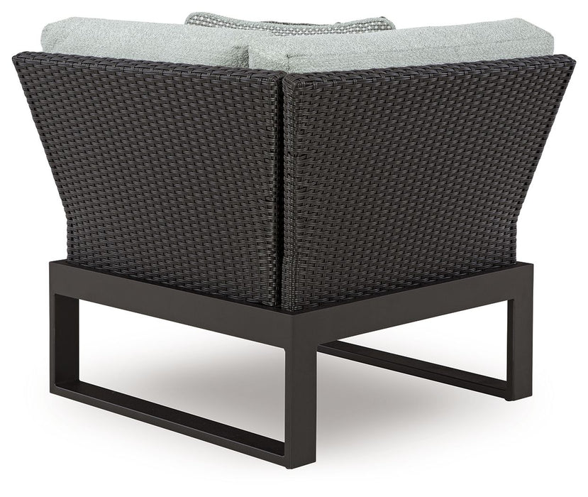 Beachloft - 6-Piece Outdoor Sectional - Black / Gray