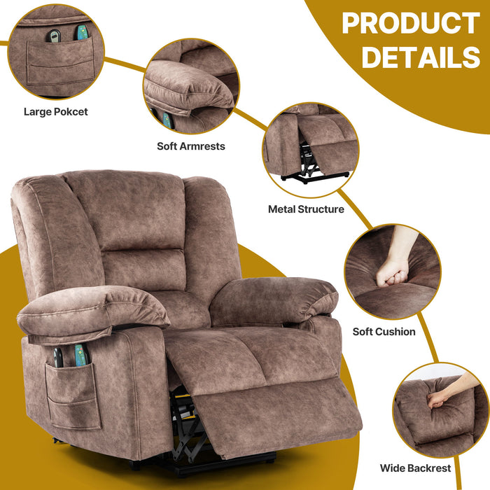 Power Lift Recliner Chair Sofa With Massage