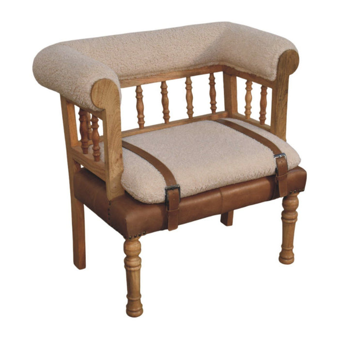 Strapped Hallway Bench