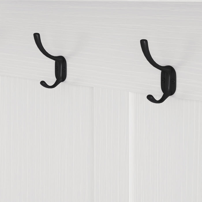 Hallway Hall Tree With Removable Cushion Bench, Coat Rack, Storage Shelves