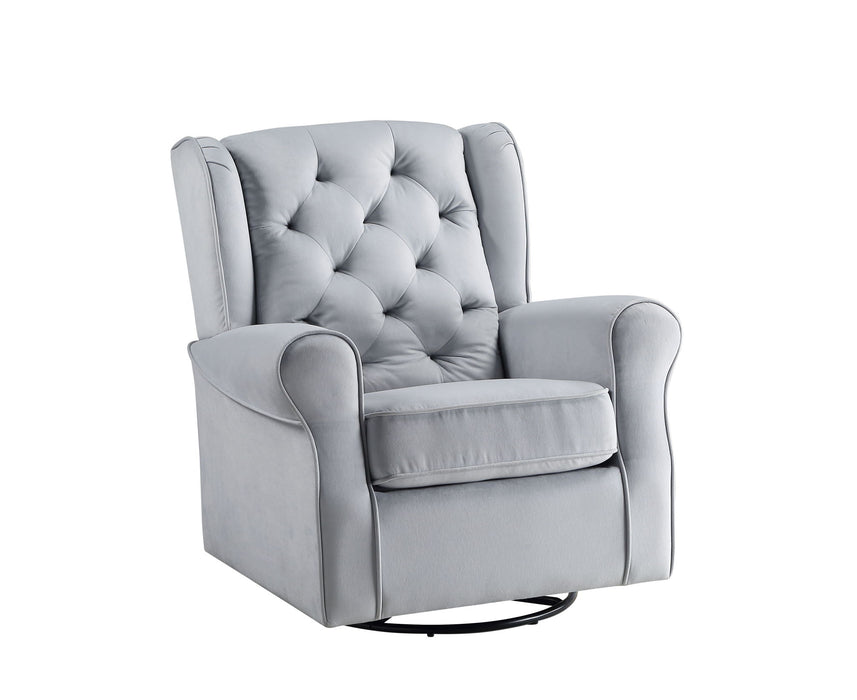 Glider Chair With Swivel - Gray