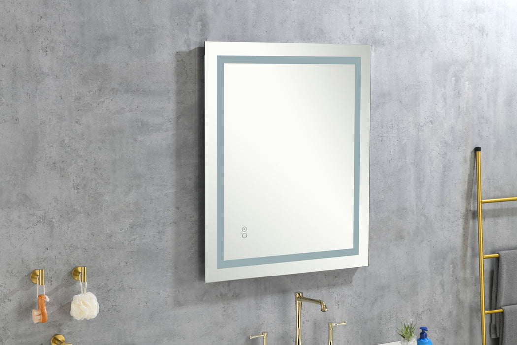 Led Lighted Bathroom Wall Mounted Mirror With High Lumen / Anti Fog Separately Control / Dimmer Function