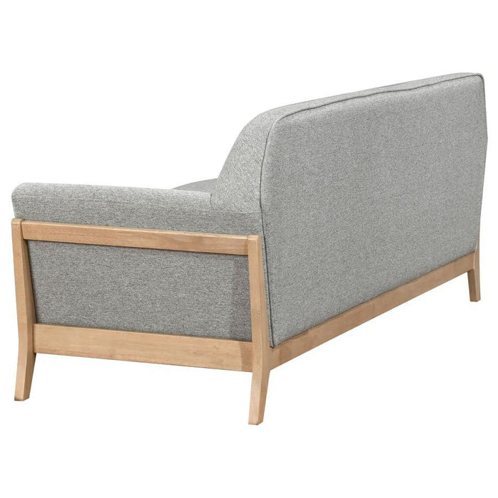 Vaughn - Fabric Upholstered Flared Arm Sofa - Gray