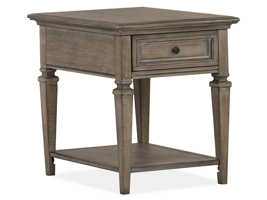 Lancaster - Rectangular End Table - Dove Tail Gray