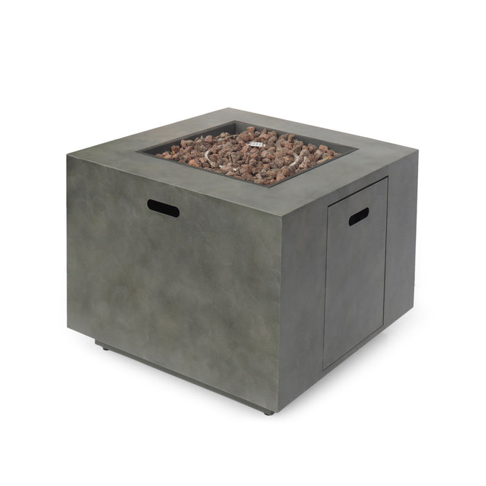Outdoor Patio Gas Burning Fire Pit Table 50,000 Btu, Square