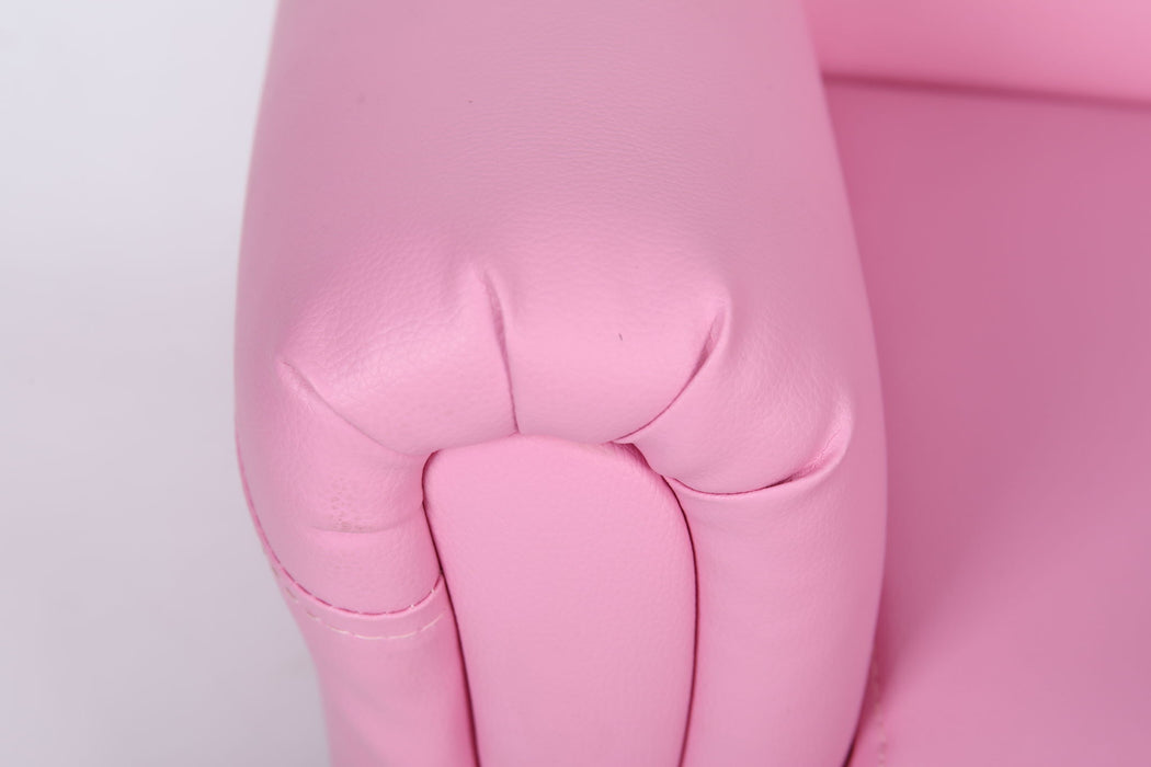 Kids Club Chair Sofa / Sectional And Ottoman - Pink
