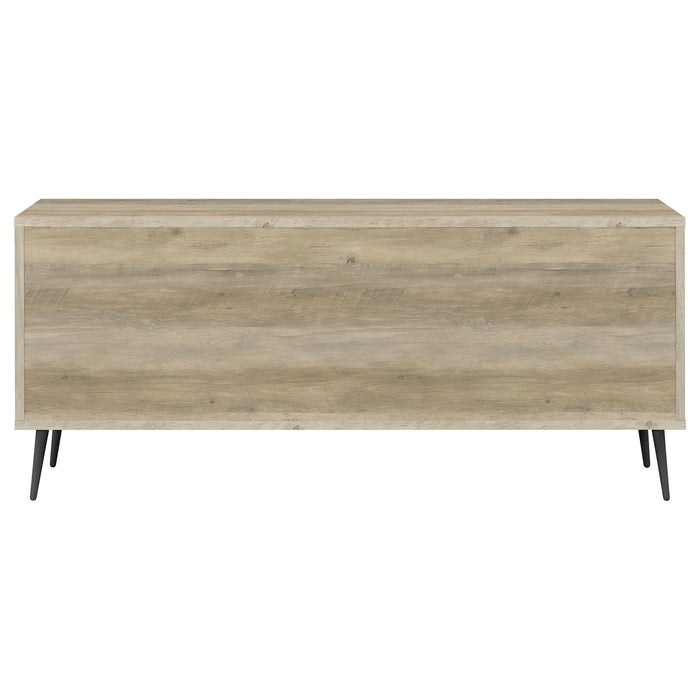 Maeve 2-door Engineered Wood Cabinet Antique Pine and Grey