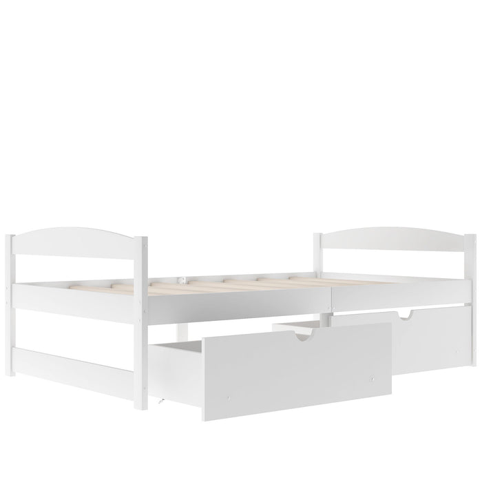 Platform Bed With 2 Drawers