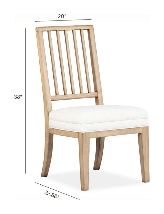 Coventry - Upholstered Side Chair With Solid Wood Back (Set of 2) - Honey Maple