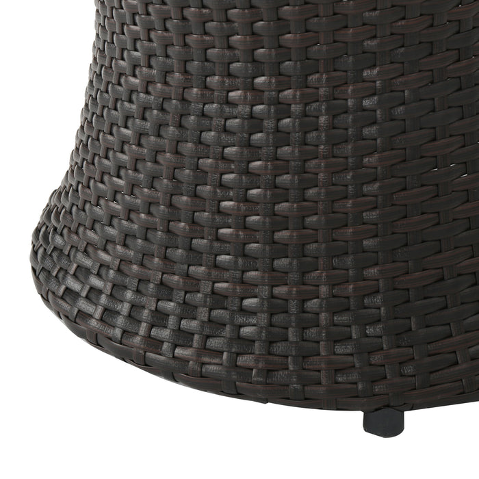 Thrive - Hourglass Rattan Table With No Glass Top