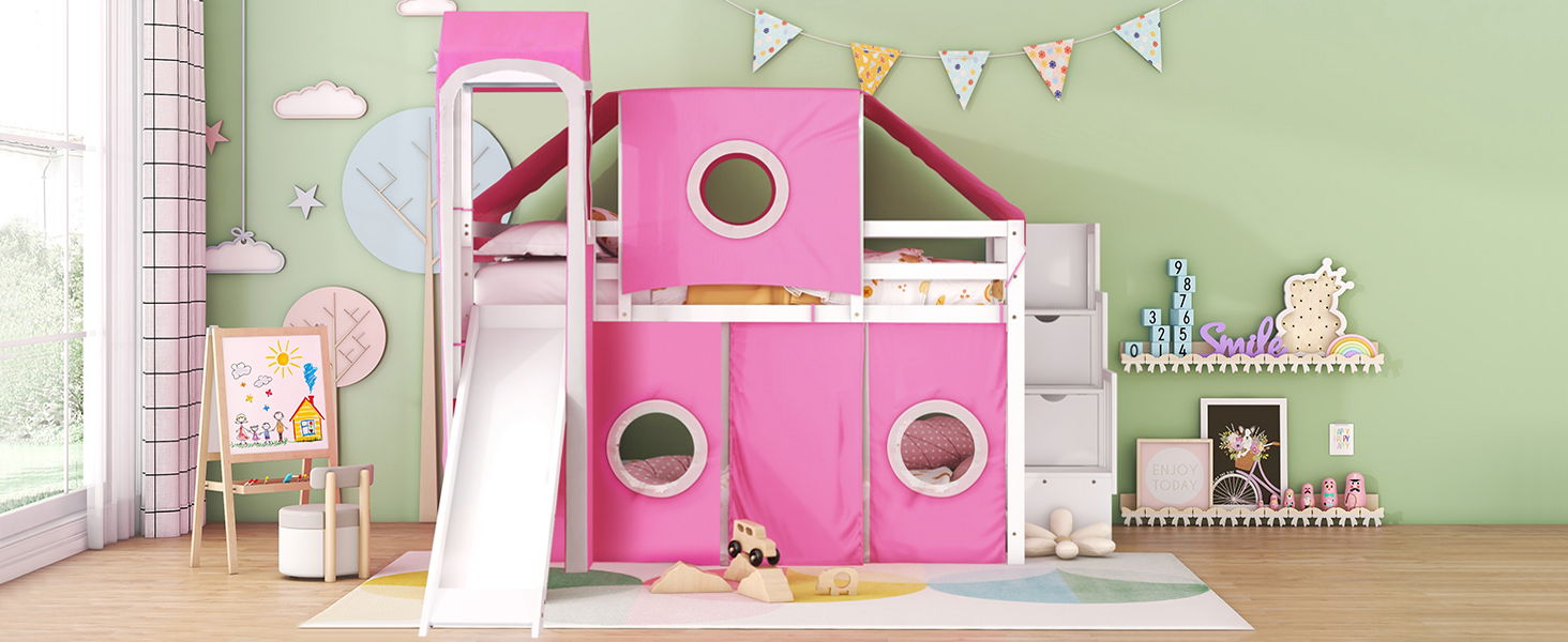 Loft Bed With Tent And Tower