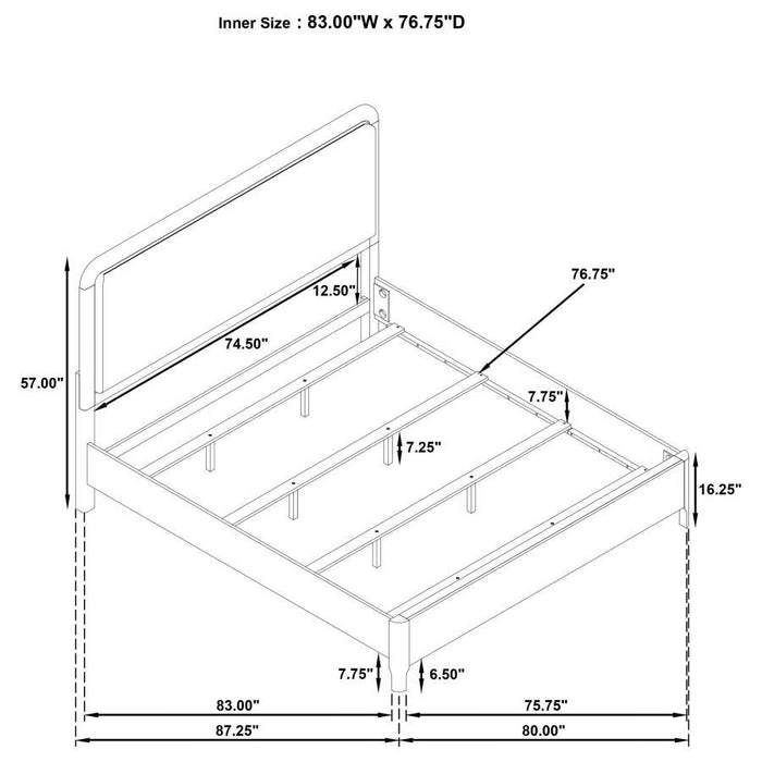 Maderia - Upholstered Panel Bed