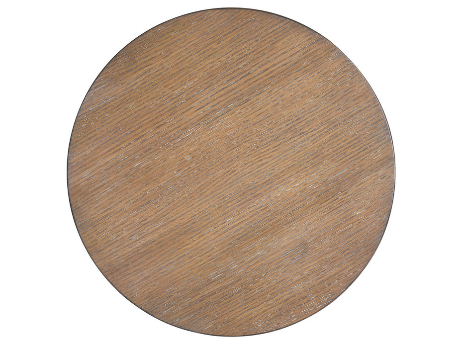 Lansbury - Round Accent End Table - Antique Wheat
