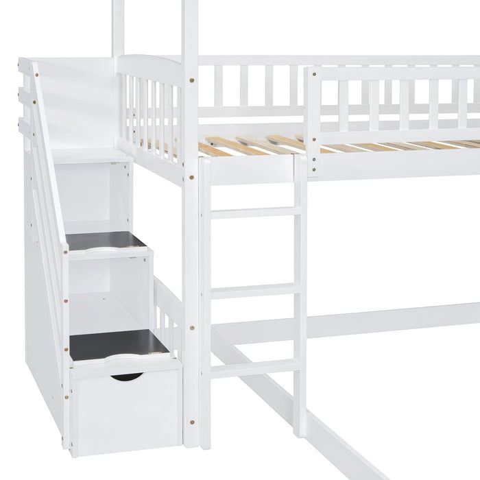 House Bunk Bed With Slide