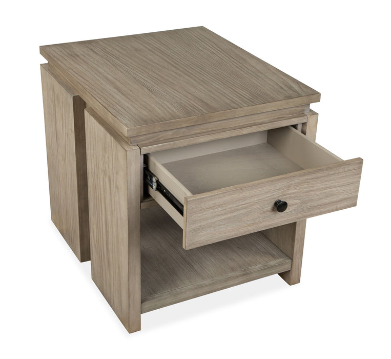 Conrad - Rectangular End Table - Stone Harbor Grey